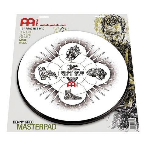 Pad Practicador Meinl Mpp-12-bg 12 PuLG Plástico Blanco Benny Greb Signature