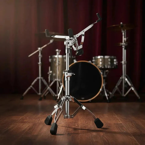 Base Para Tarola Pacific Drums Serie 800 Pdss810 Ajuste Glide-tilter Plateado