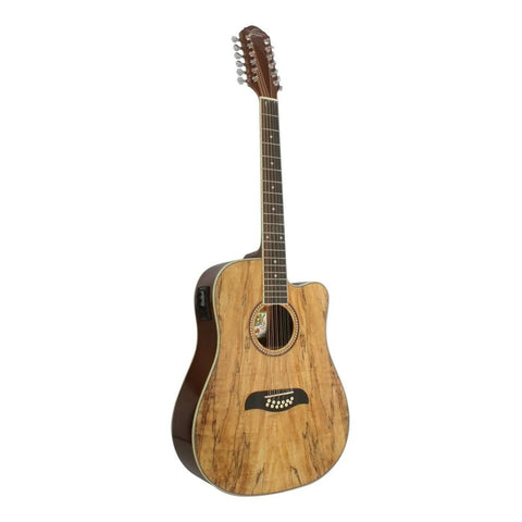 Guitarra Electroacústica Dreadnought Oscar Schmidt Od312cesm Marrón Diestro