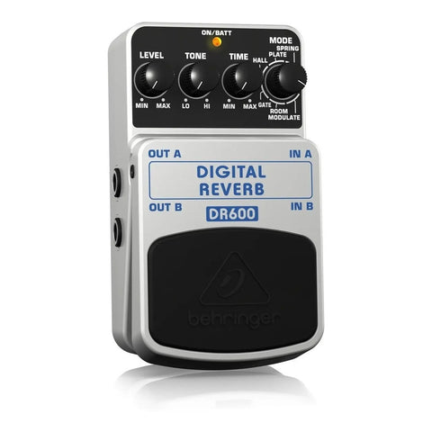 Pedal P/ Guitarra Reverb Digital Estéreo, Behringer Dr-600 Gris