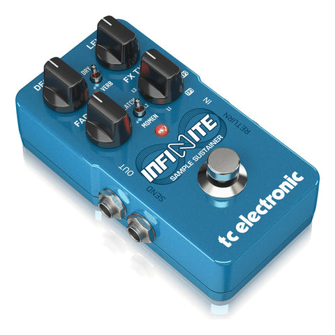 Mini Pedal Tc Electronic Infinite Mini Sample Sustainer Azul Acero