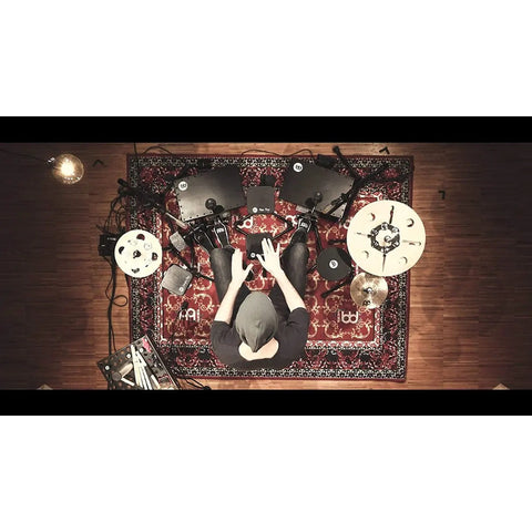 Pandero Cajon Jingles De Acero Tono Brillante Meinl Cjt Negro