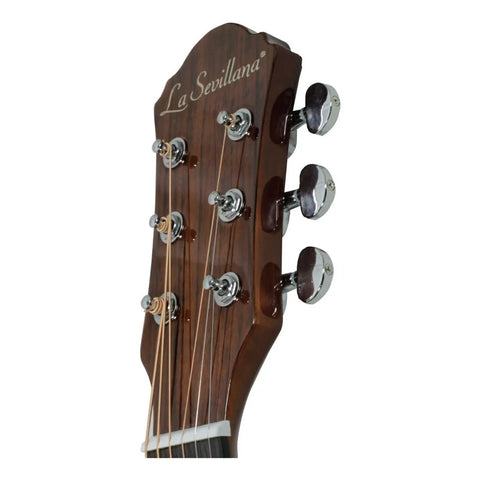 Guitarra Electroacústica Folk La Sevillana Fo-300ceq Tsb Sunburst Diestro