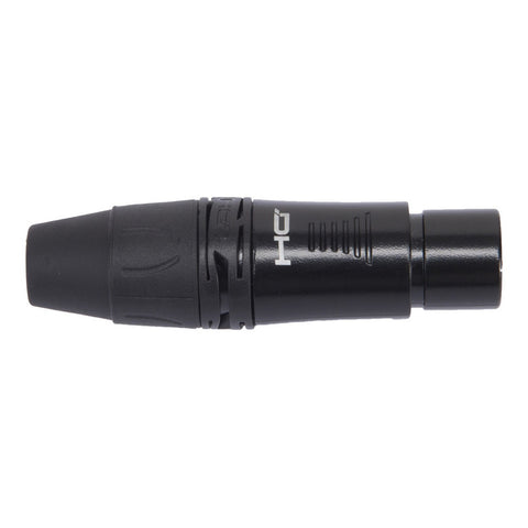 Conector Xlr Hembra De 3 Polos Serie Onehero Proel Dhfx3pbk Negro