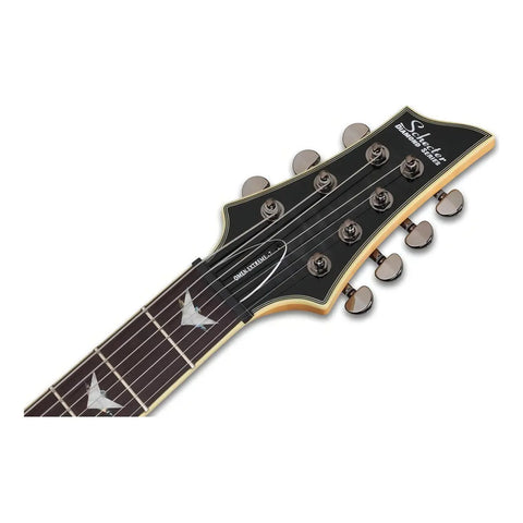 Guitarra Eléctrica Schecter Omen Extreme-7 Caoba 7 Cuerdas Negro Diestro See-thru Black Palo De Rosa