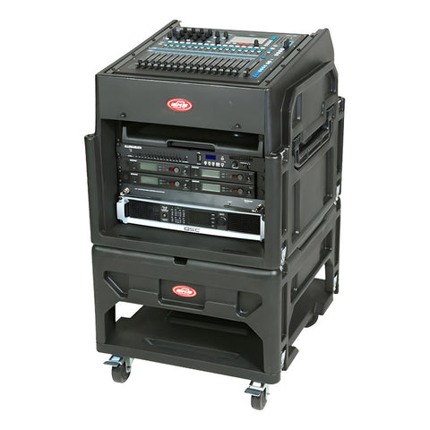 Case Rack P/ Equipo De Audio 12 Espacios, Skb 1skb19-r1208 Color Negro