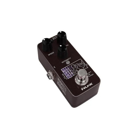Pedal Nux Nch-5 Mini Scf Chorus Flanger Guitarra Marrón Oscuro 9v