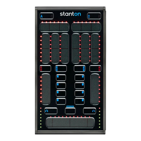 Controlador Midi Stanton Scs.3m Negro 2 Canales Expandible 4 Portátil Usb