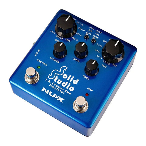 Pedal Nux Solid Studio Nss-5 Simulador Amplificador/cabina Guit Electric Azul