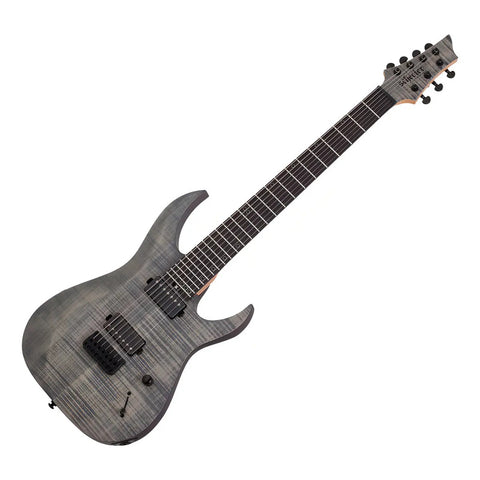 Guitarra Eléctrica Schecter Sunset-7 Extreme 7 Cuerdas Humbucker Diestro Gris Claro Ébano