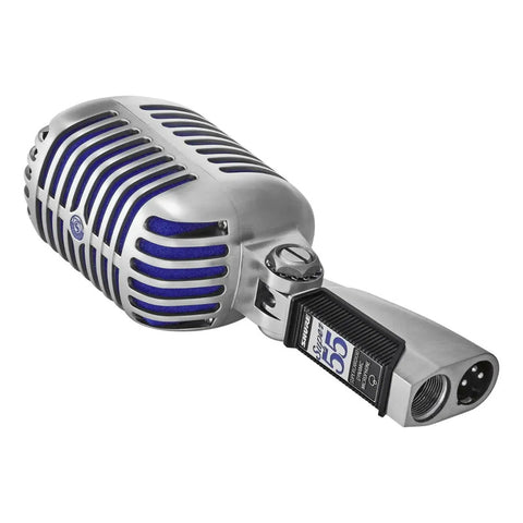 Micrófono Clásico Para Voces Shure Super 55 Color Negro Plateado