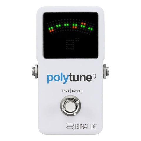 Pedal Afinador Guitarra Eléctrica Tc Electronic Polytune 3 Blanco