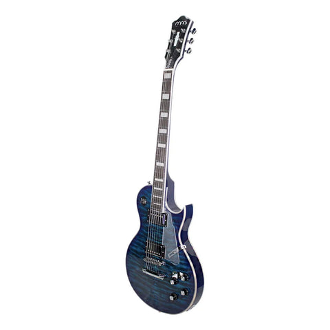 Guitarra Electrica Mars  Mod. Lp Custom Azul Les Paul Diestro Azul