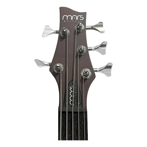 Bajo Electrico Mars Eb-5 Shw 5 Cuerdas Cafe Oscuro Diestro Nogal Traslúcido Mate 5