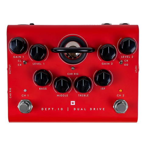 Pedal De Efectos 2 Canales Blackstar Dept. 10 Dual Drive Rojo