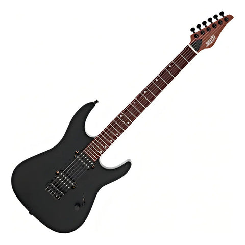 Guitarra Eléctrica 6 Cuerdas Jet Guitars Js-501 Satin Black Color Negro Material Del Diapasón Palo De Rosa Orientación De La Mano Diestro
