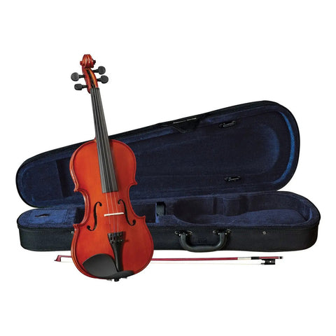 Violín Acústico 1/2 Cervini Hv-150 Marrón Con Diapasón De Ébano Y Estuche