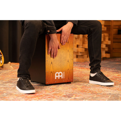 Cajón Acústico Headliner Mcaj100bk-saf Amber Fade Amarillo