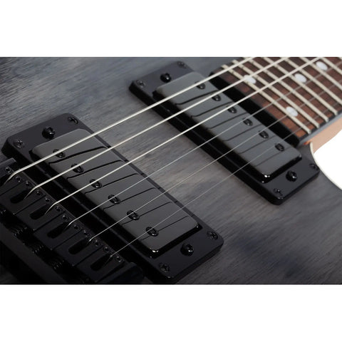 Guitarra Eléctrica Schecter C-1 Standard Charcoal Satin Diestro Gris Oscuro Maple