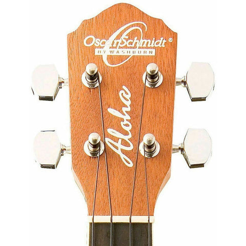 Ukulele Soprano Caoba 4 Cuerdas Aloha Oscar Schmidt Ou12 Marrón