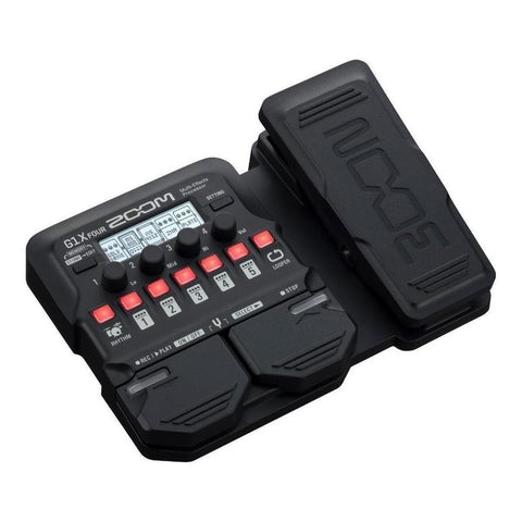 Zoom G1x Four Pedal Multi-efectos Para Guitarra Color Negro