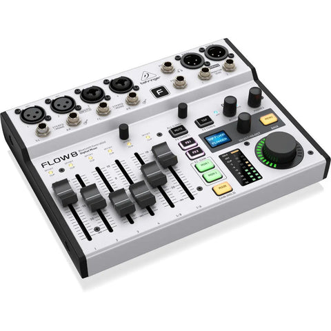 Mezcladora Digital 8 Entradas Con Bluetooth Behringer Flow 8