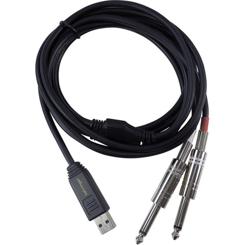 Cable Usb A Dos Plug Trs 1/4 PuLG 2m Behringer Line 2 Usb Negro