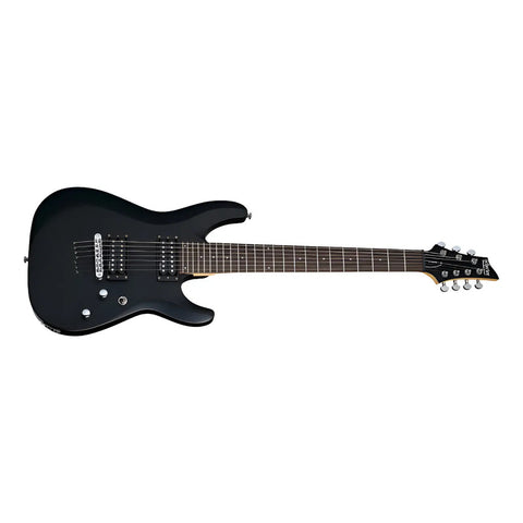 Guitarra Eléctrica Negro Satin 7 Cuerdas Schecter C7 Deluxe Diestro Gloss Black Palo De Rosa