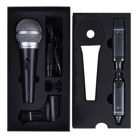 Sistema Inalambrico De Micrófono Nux B-3 Plus Mic Bundle Color Negro