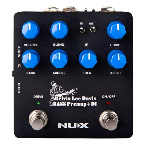 Pedal Para Bajo Preamplificador Caja Di Nux Nbp-5 Negro