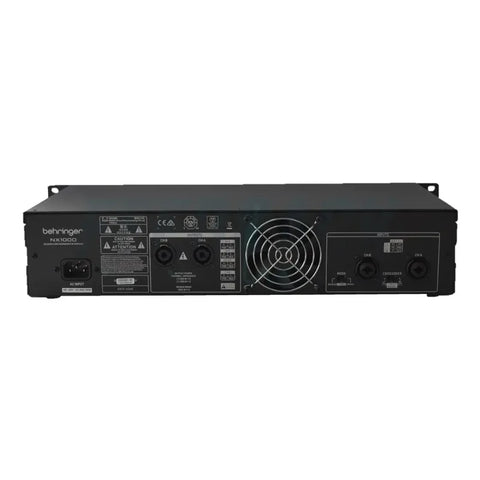 Amplificador De Poder De 2 Canales, Behringer Nx1000 Negro