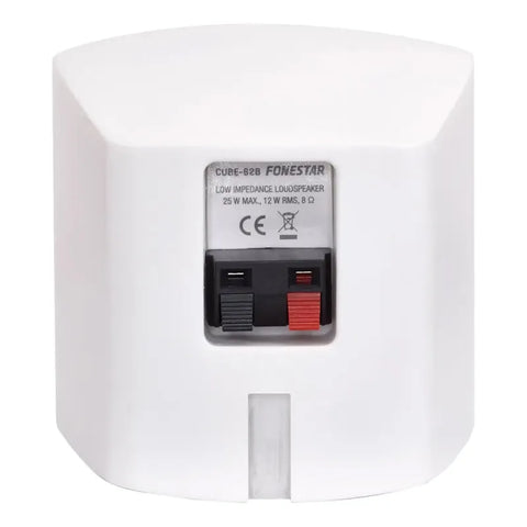 Bafles Fonestar Cube-62 Blancos 12w Sonido Claro Y Preciso 2 Unidades Blanco