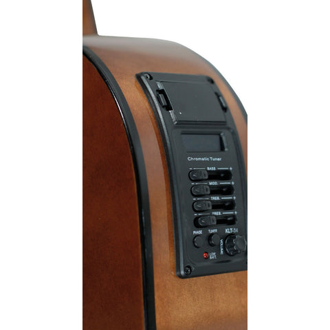 Guitarra Electroacústica La Sevillana Ua-2ceq Natural Abeto