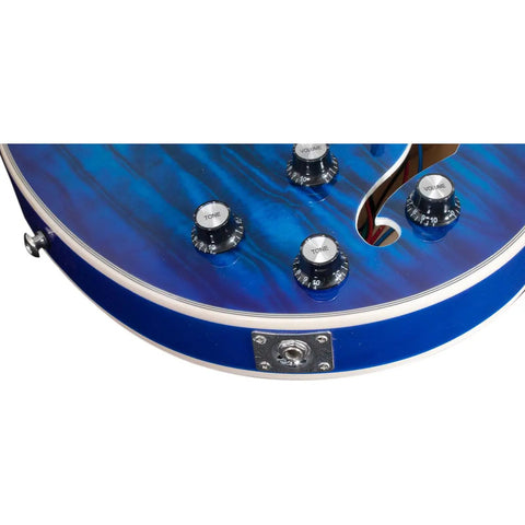 Guitarra Eléctrica 6 Cuerdas Mars Modelo Jazz Satin Blue Color Azul Material Del Diapasón Palisandro Orientación De La Mano Diestro Palo De Rosa