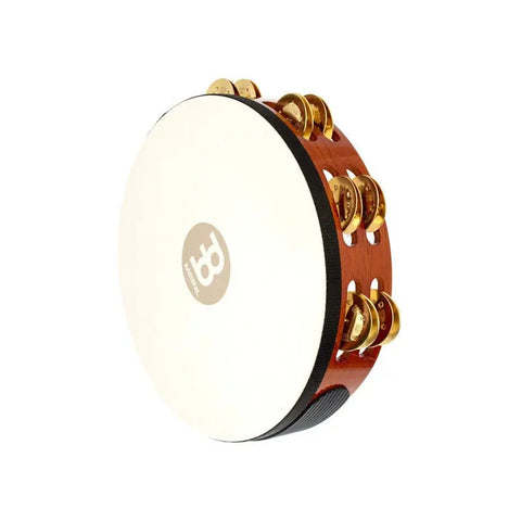 Pandero Parche De Cuero Crotalos De Laton Meinl Tah2b-ab Blanco
