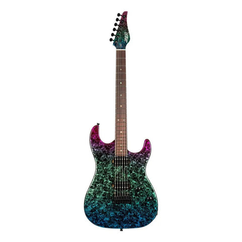 Guitarra Eléctrica Jet Guitars Js-50 Elite Art Blue Diestro Azul Palisadro