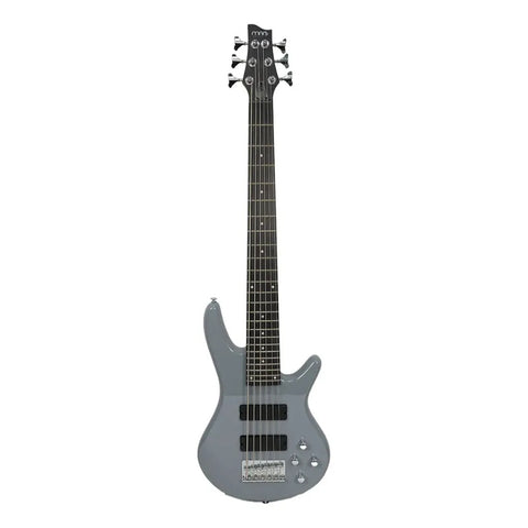 Bajo Eléctrico 6 Cuerdas Activo Mars Eb-6 Gray Diestro Gris