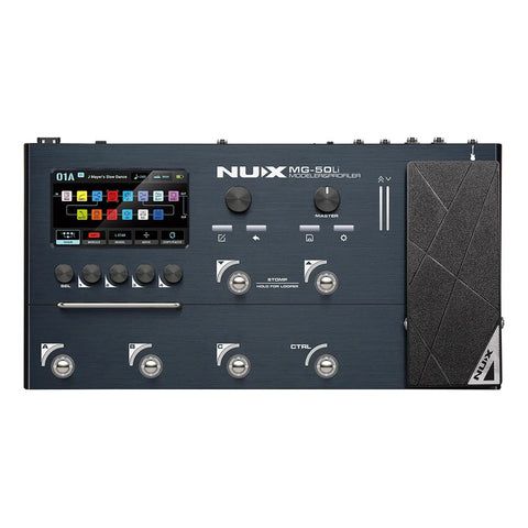 Nux Mg-50li  Procesador Multiefectos Modelado Guitarra Azul Azul Oscuro