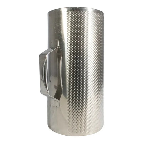 Guiro Merengue De Acero Incluye Raspador Mgtc-10 Maxtone Plateado