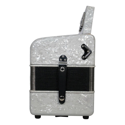 Acordeón Blanco De 31 Botones Tono De Sol Moretti Turin Gcf