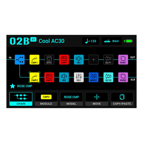 Nux Mg-50li  Procesador Multiefectos Modelado Guitarra Azul Azul Oscuro