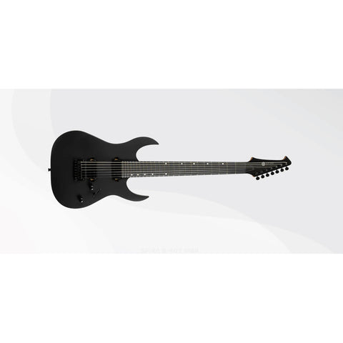 Guitarra Eléctrica 7 Cuerdas Spira Guitars S-407 Satin Black Diestro Negro