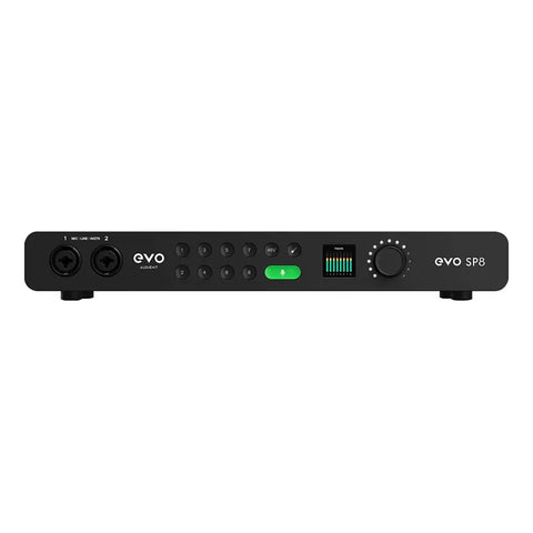 Interfaz De Audio Smart Preamp 8 Canales Audient Evo Sp8 Negro