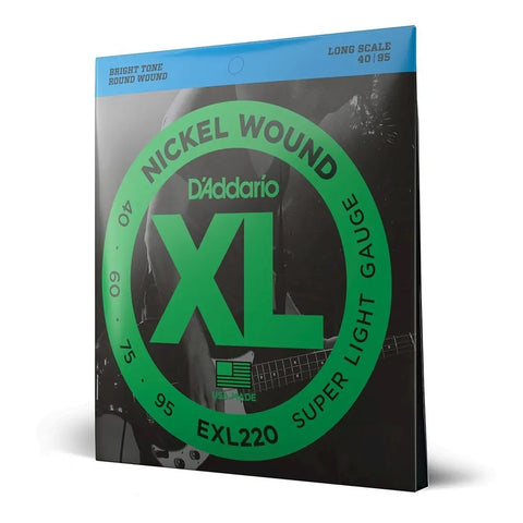 Cuerdas Bajo Electrico 4 Daddario Exl220