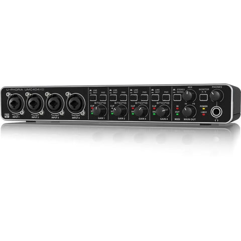 Interfase Interfaz 4 Canales Behringer Umc404hd Negro
