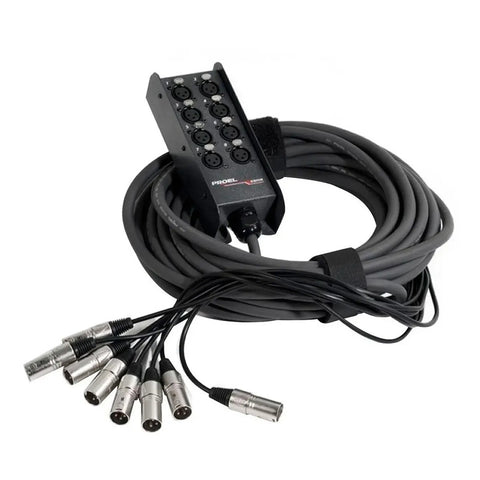 Medusa 8 Canales 8 Entradas Xlr 10 Metros Proel Ebn8lu10