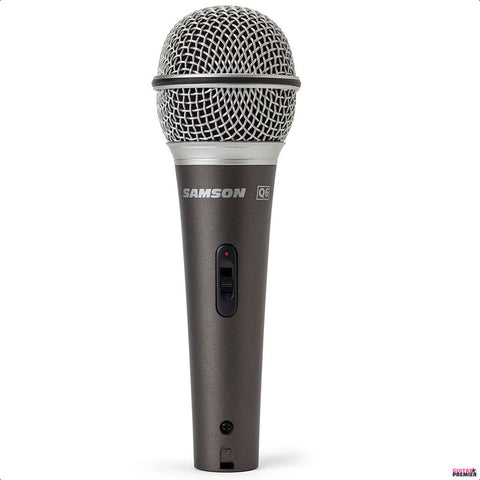 Micrófono Dinámico Samson Q6 Ideal Voces Gris