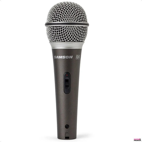Micrófono Dinámico Samson Q6 Ideal Voces Gris