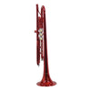 Trompeta Bb Roja Tono Sib Con Estuche Cyruswinds 6418rdcw