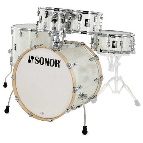Batería Acústica 5pz Blanco Aperlado Sonor Aq2 Stage Set Blanco Aperlado